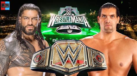 Roman Reigns Vs The Great Khali Wwe Championship Wwe Smackdown