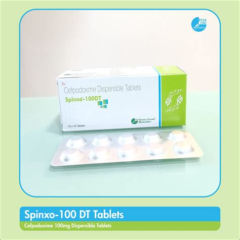 SPINXO 100 - Cefpodoxime 100 mg Dispersible Tablet | Green Cross