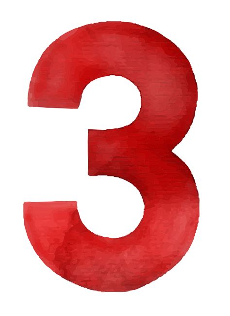 3 Number Png Images Transparent Background Png Play Images