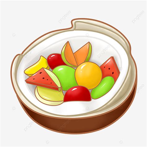 Tropical Fruit Salad Clip Art