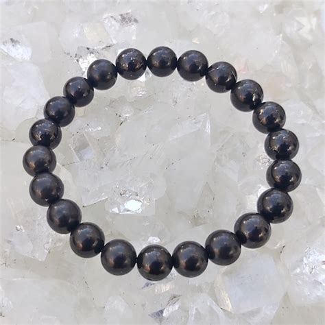 Shungite Round Beaded Bracelet 8mm