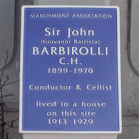 Sir John Barbirolli - Marchmont Street : London Remembers, Aiming to ...