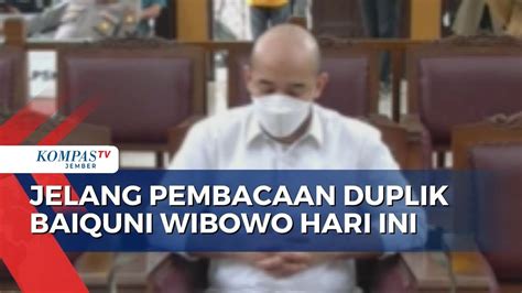 Baiquni Wibowo Dan Chuck Putranto Bacakan Duplik Hari Ini Atas Kasus