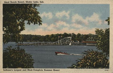 Ideal Beach Resort Shafer Lake Monticello In Postcard