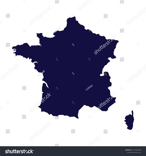 French Map Vector Stock Vector (Royalty Free) 1314340499 | Shutterstock