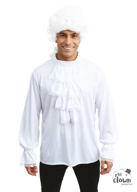 CHEMISE A JABOT BLANC TAILLE UNIQUE P TIT CLOWN 12133 Boumba