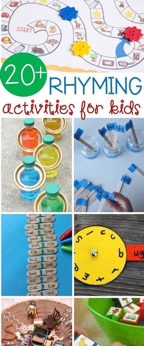 Fun rhyming activities for kids – Artofit