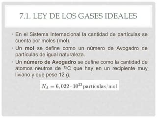 Vii Gases Ideales Ley De Los Gases Ideales Ppt