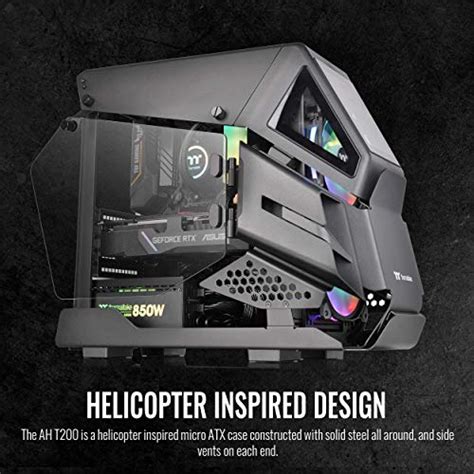 Thermaltake Ah T600 Helicóptero Estilo Marco Abierto Vidrio Temp