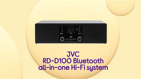 JVC RD D100 Bluetooth All In One Hi Fi System Black Product