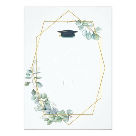 Eucalyptus Graduation Invitations Invitation Templates Zazzle Artofit