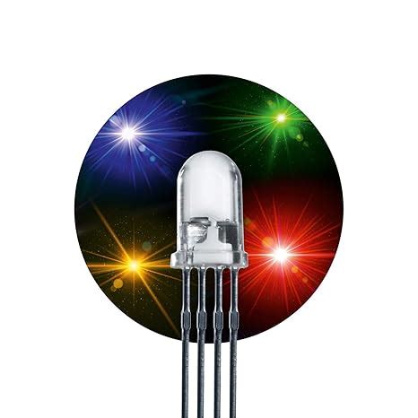 Lumetheus LED Diodes électroluminescentes 5mm 5 mm RGB 50 pièces Rouge