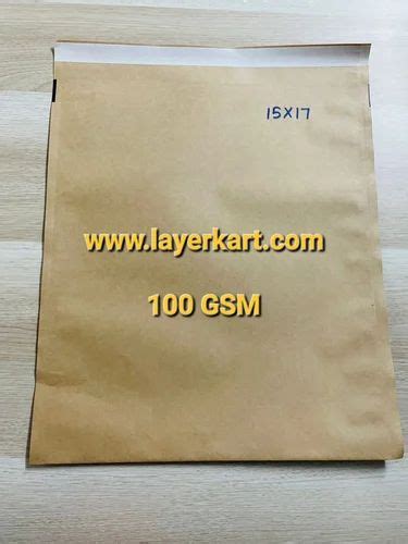 Brown Plain Paper Courier Bags X Capacity Kg Gsm At Rs