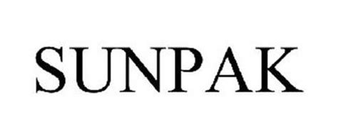 SUNPAK Trademark of Sun Chemical Corporation Serial Number: 77796452 ...