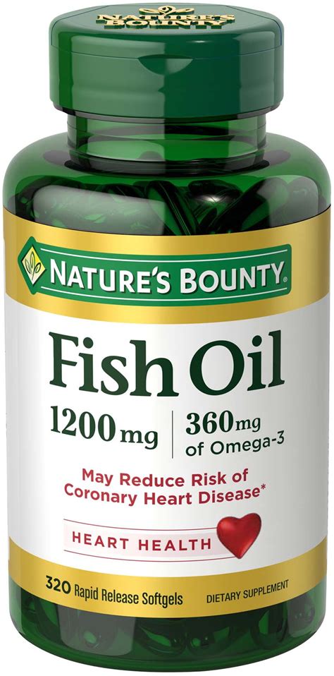 Nature S Bounty Fish Oil Softgels Mg Ct Rapid Release