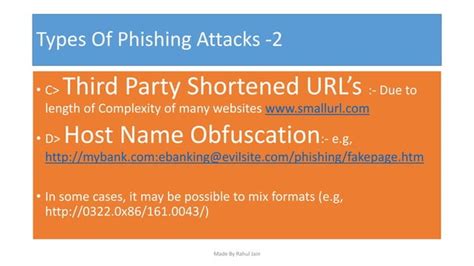 Phishing Attacks Types Of Phishing Attacks How To Avoid Phishing Attacks Ppt