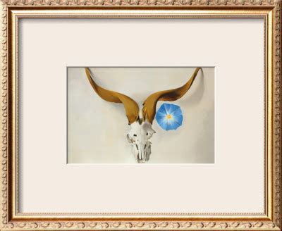 Ram's Head, Blue Morning Glory Limited Edition Print by Georgia O ...