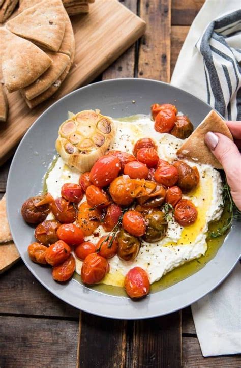 Whipped Feta With Roasted Garlic Tomatoes Hunger Thirst Play