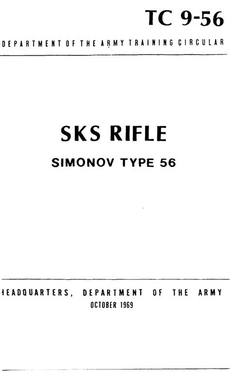 Sks Instruction Manual Cover