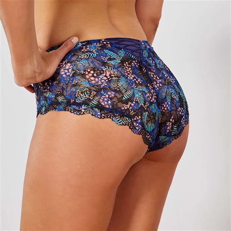 Shorty Dentelle Imprim Bestform Lingerie Du S Au Xxl Bleu