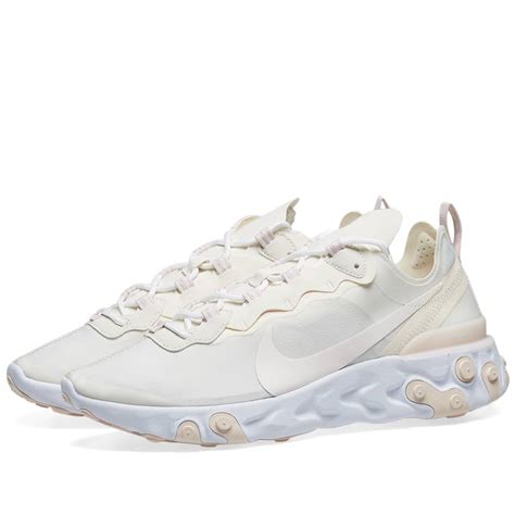 Nike React Element 55 W Pale Ivory, Pink & White | END. (US)