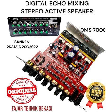 Jual Kit Amplifier Power Speaker Aktif Stereo Dms 7000 Pls 2 Tingkat Mixing Mixer Digital Echo