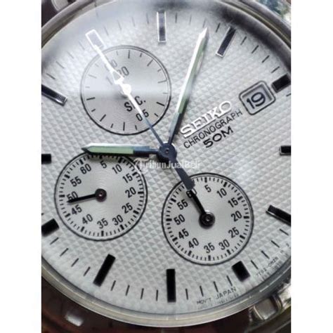 Jam Tangan Seiko SNDB33P1 Chronograph Quartz Bekas Original Normal