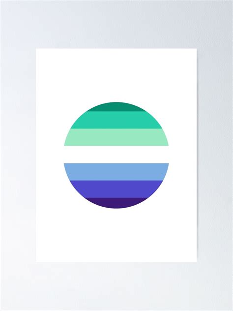 Gay Man Mlm Pride Flag Circle Sticker Poster For Sale By Brooklynelise14 Redbubble