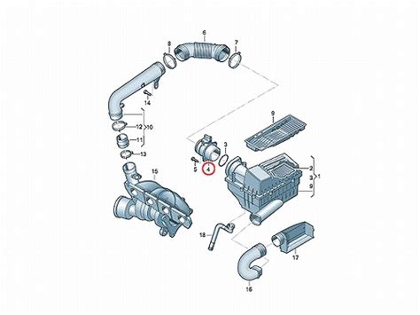 エアマスセンサーエアフロセンサー Audiアウディ 06j906461d