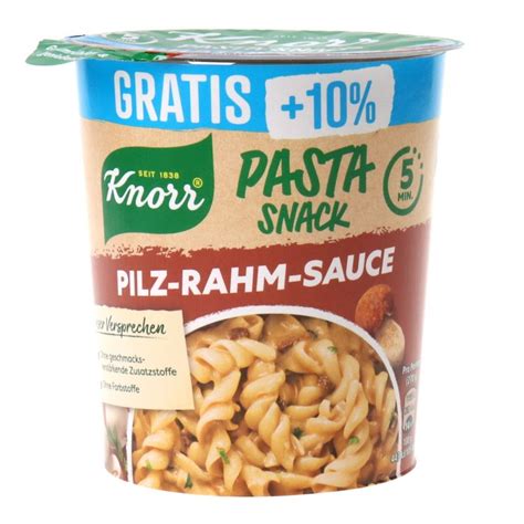 Knorr Pasta Snack In Pilz Rahm Sauce Berproduktion Foodeals