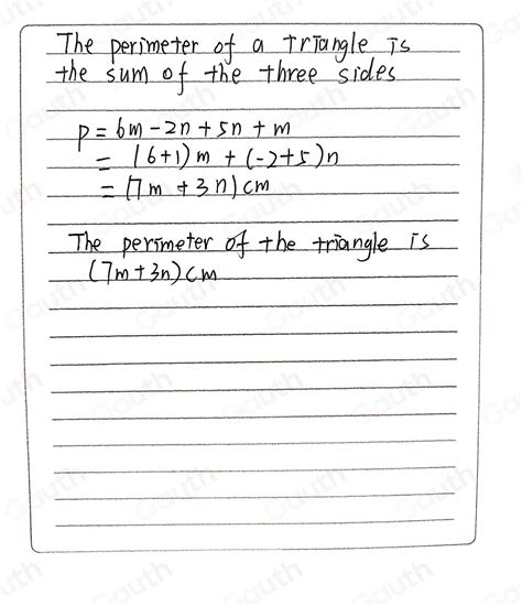 Solved Rajah Di Bawah 0 Points Menunjukkan Sebuah Segi Tiga Perimeter