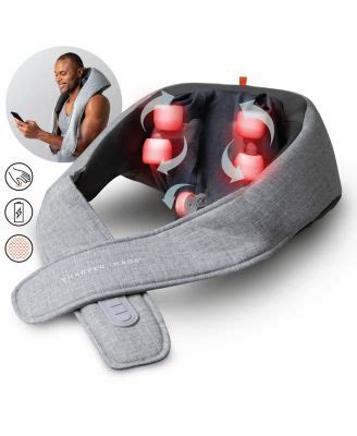 Sharper Image Realtouch Shiatsu Massager Warming Heat Soothes Sore