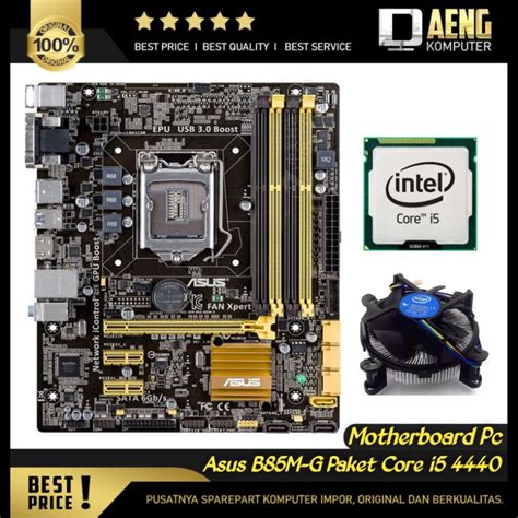 Jual Motherboard Mainboard Mobo Pc Merk Asus B85M G Paket Prosesor