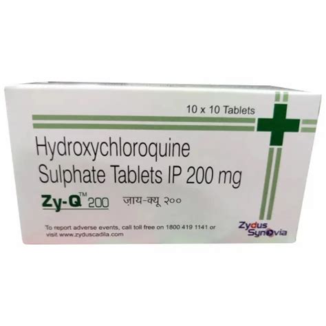 Hydroxychloroquine Sulphate Ip Mg Zydus Synovia Tablet At Rs