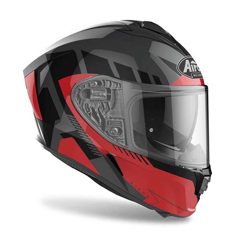 Capacete Airoh Spark Rise Vermelho JC Motos