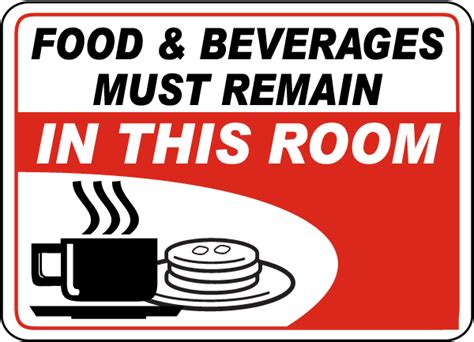 Food Must Remain In This Room Sign Save 10 Instantly