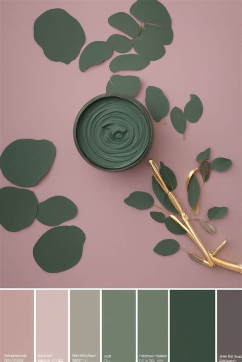 Best 5 SW Palettes Colors With Mauve Forest Green Elegant Pairings