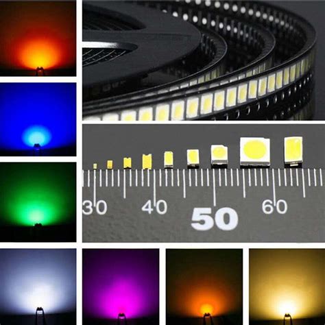 100 Stück SMD LED 0402 0603 0805 5050 1206 3528 Weiß Rot Gelb Blau Grün