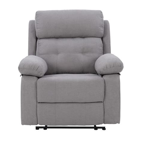 Corliving Oren Manual Recliner In Grey The Home Depot Canada