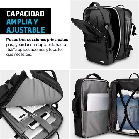 Mochila Para Laptop Antirrobo Extra Grande Con Puerto Usb Redlemon