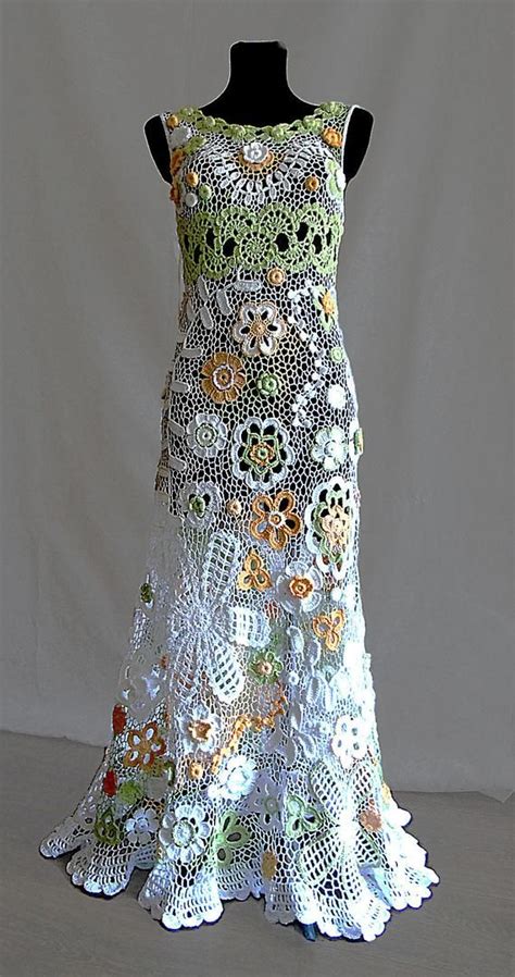 Irish Crochet Wedding Dress Pattern Free Boho Crochet Wedding Dress