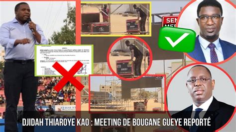 Meeting De Bougane Gueye Annul Les Partisans De Mamadou Gueye