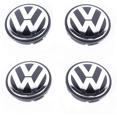 Vintage Vw Car Wheel Centre Hub Caps Set Of Mm Volkswagen Golf