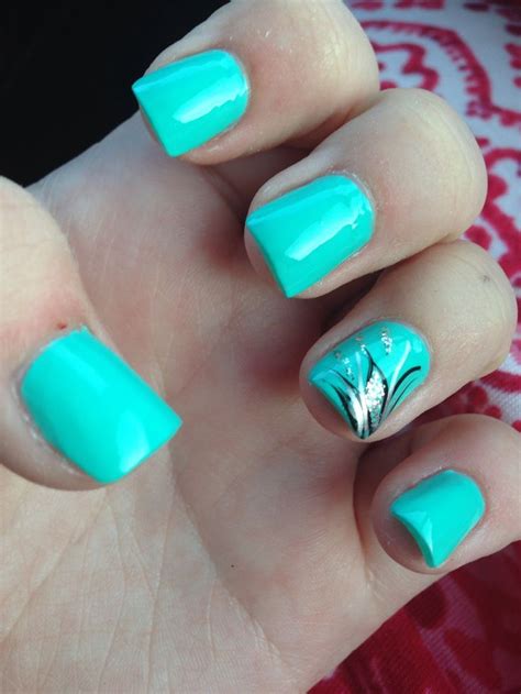 Aqua Nails Turquoise Nails Teal Acrylic Nails