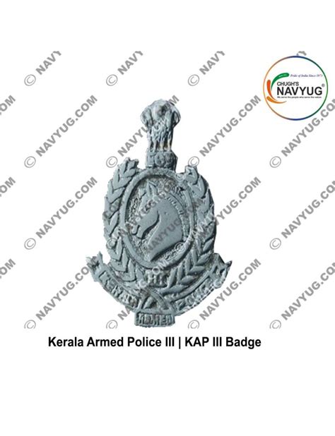 Badge Kerala Armed Police Iii Kap Iii