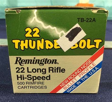 Remington Thunderbolt 22 Lr 500 Rounds Sherwood Auctions