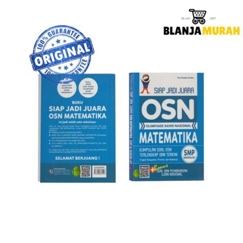 Jual Buku Osn Siap Jadi Juara Osn Matematika Smp Shopee Indonesia