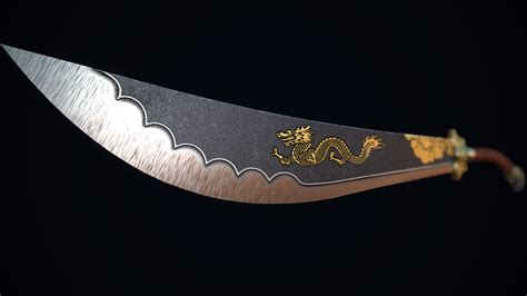 Two Handed Dao Sword Cgtrader