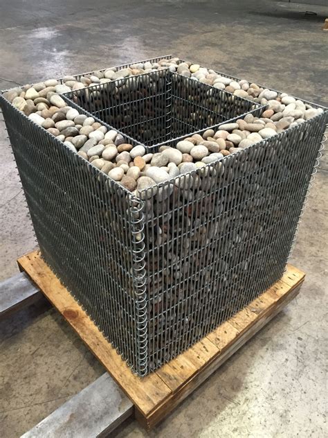 Modern Gabion Planters - Thuem Garden Plant