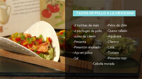 Tacos De Pollo Receta